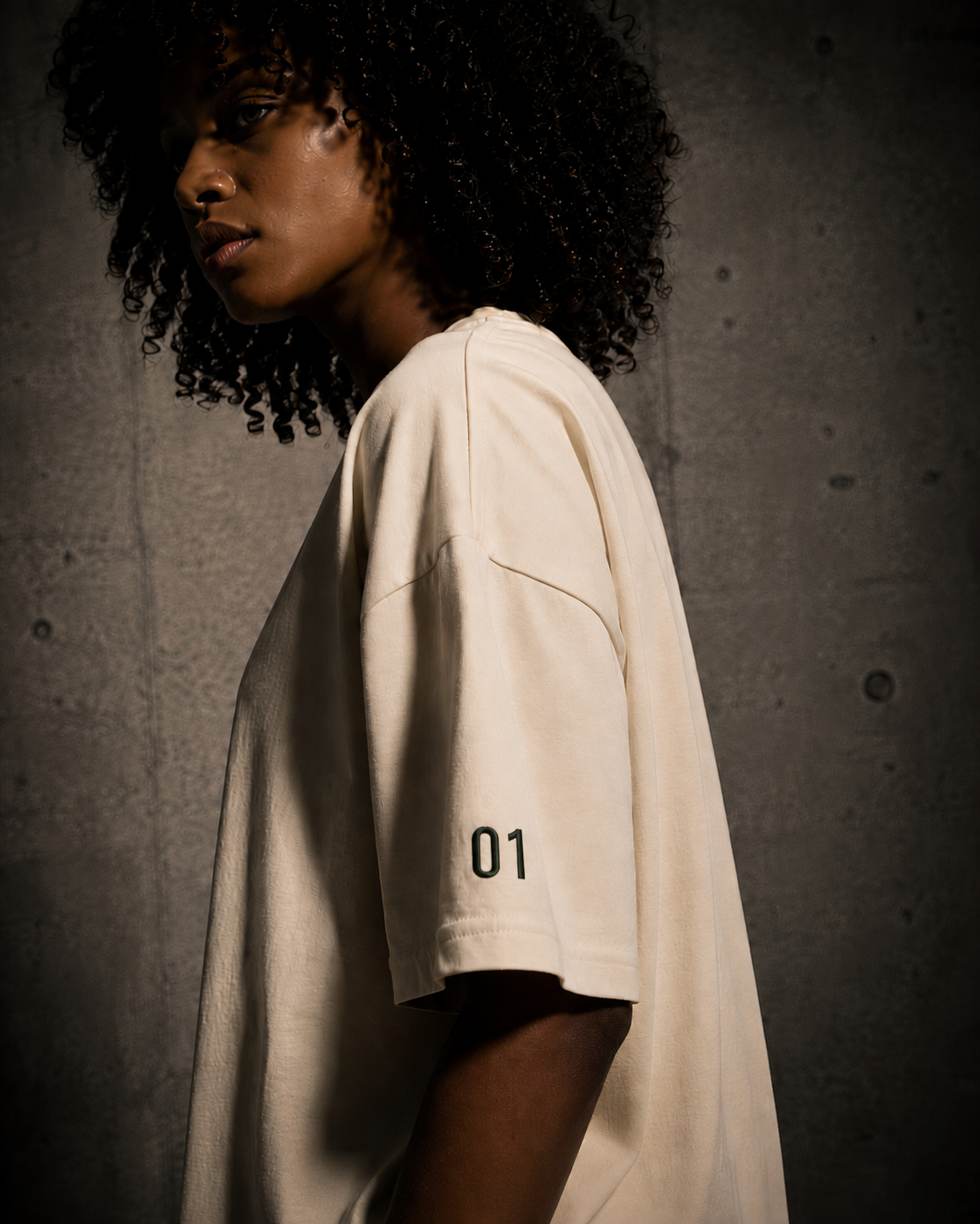 Beige Tee Cannes Tee, back view