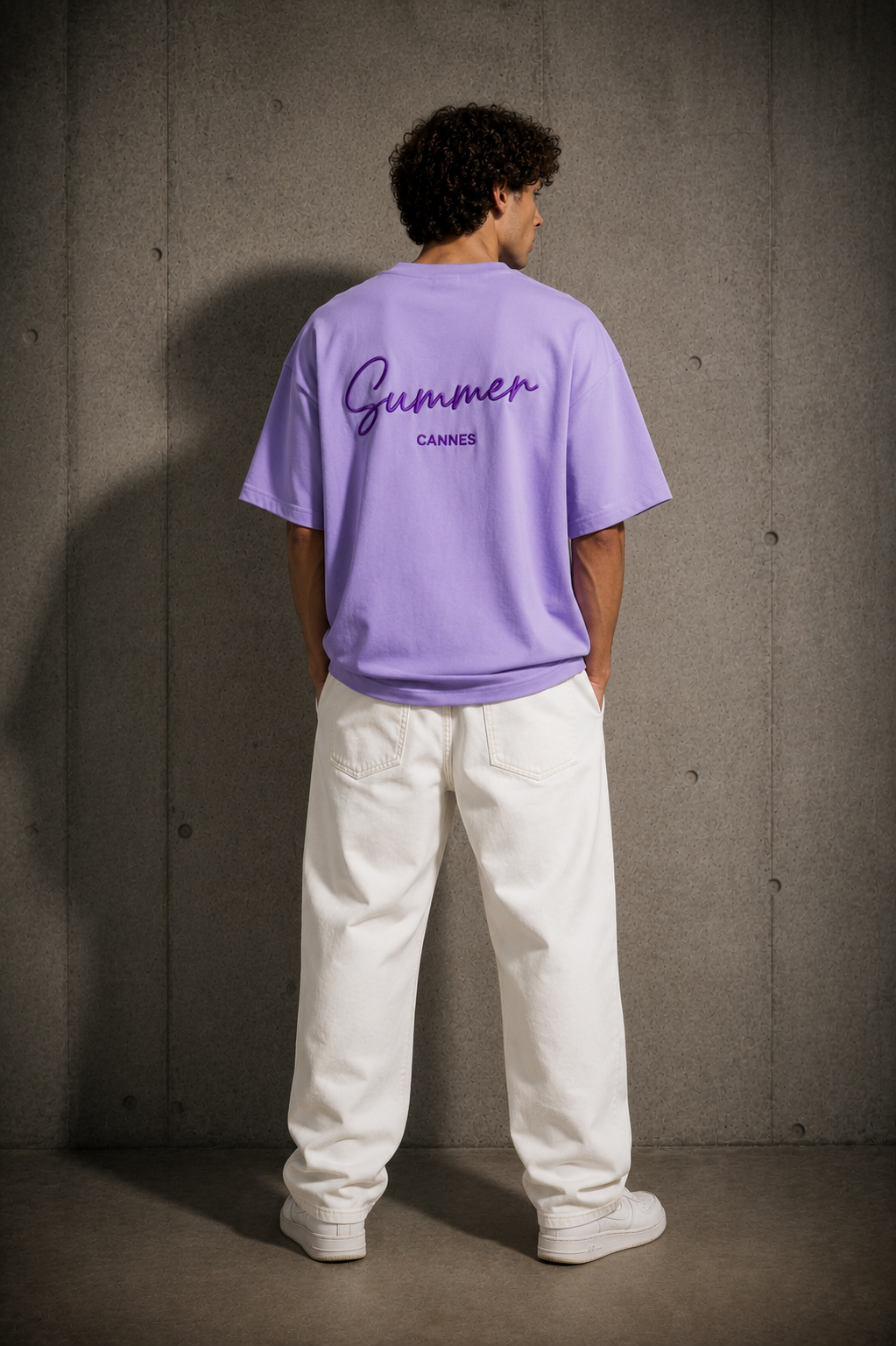 Lila Tee Cannes Tee, back view