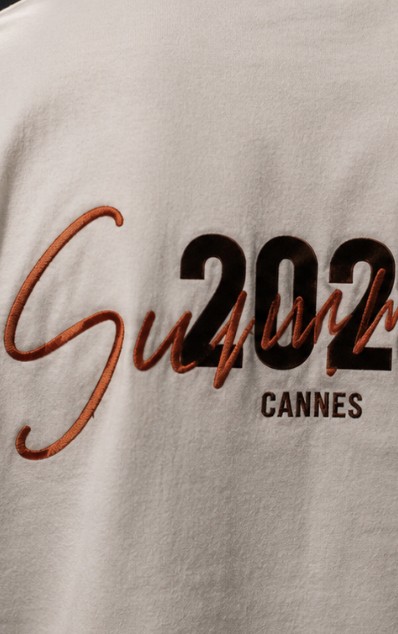 Original White Tee Cannes Tee, back view